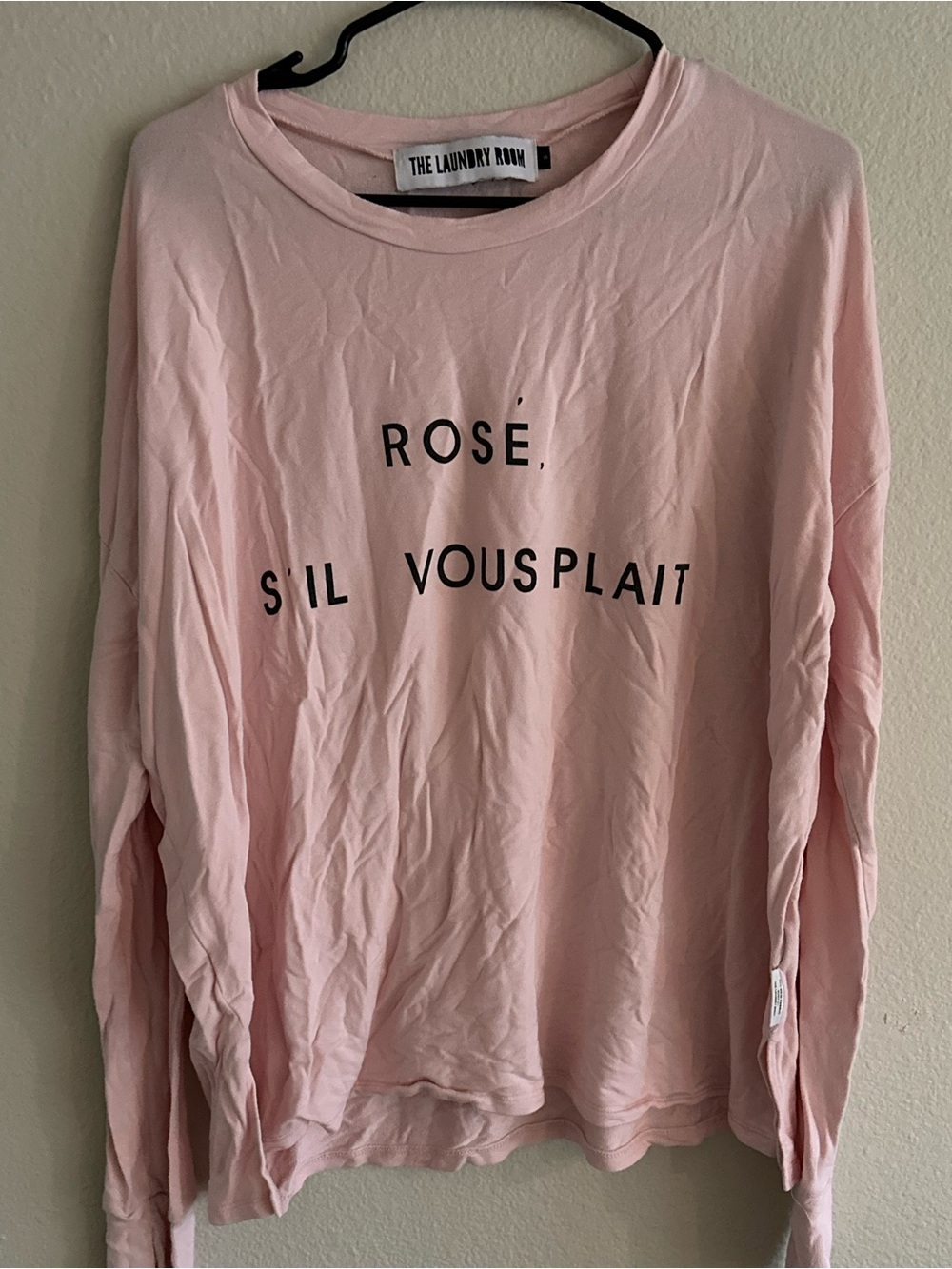 The Laundry Room Pink Graphic Long Sleeve Tee - ROSÉ